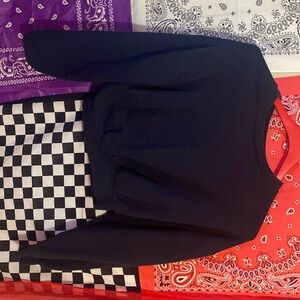 Black cropped sweater
